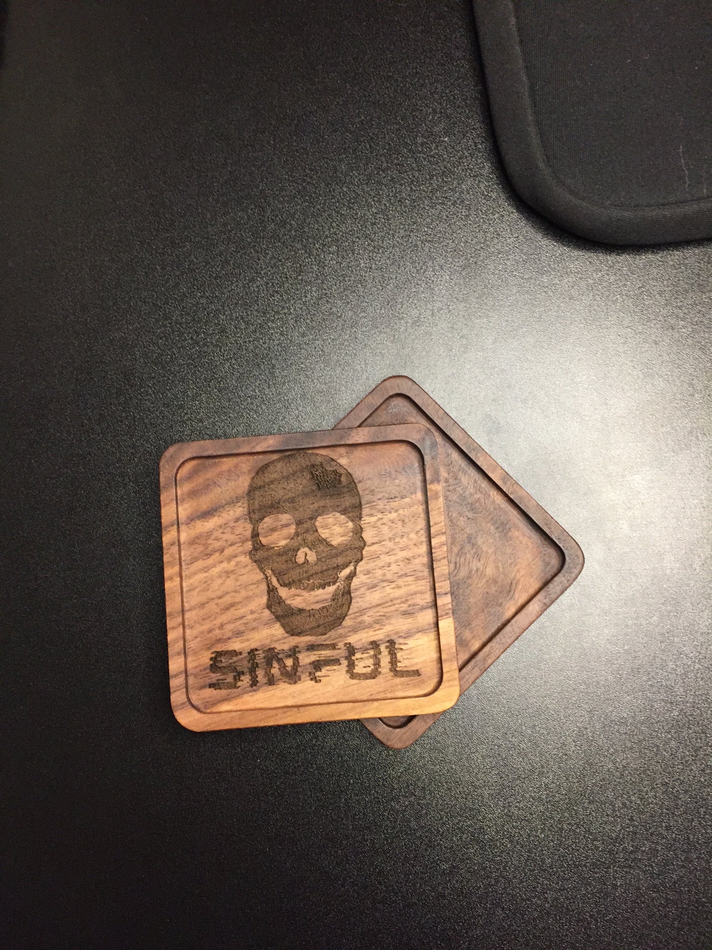 Laser Engraved Wood Coasters - Rectangular