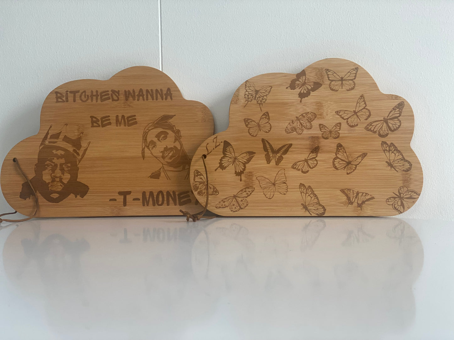 Laser Engraved Cutting Board Cloud