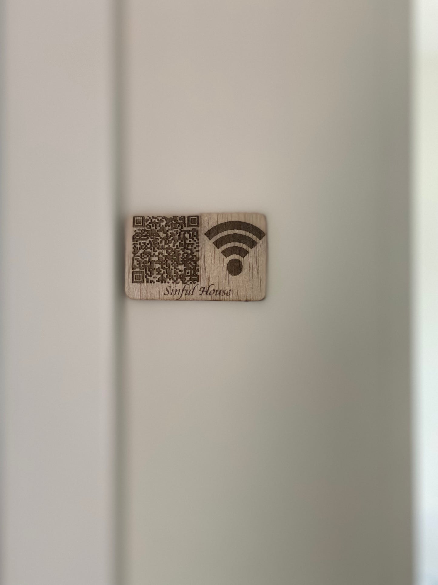 Laser Engraved WiFi Sign