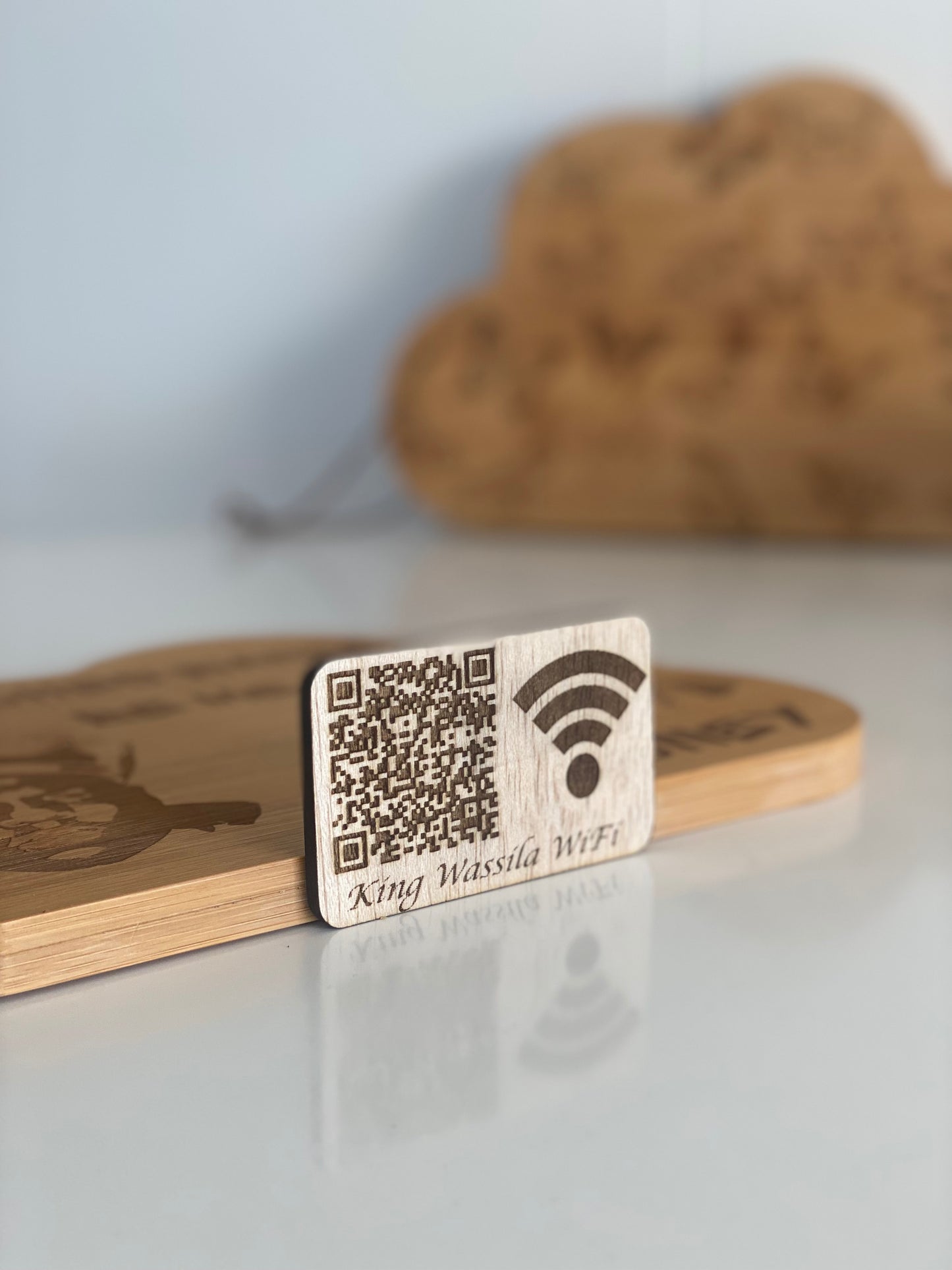 Laser Engraved WiFi Sign