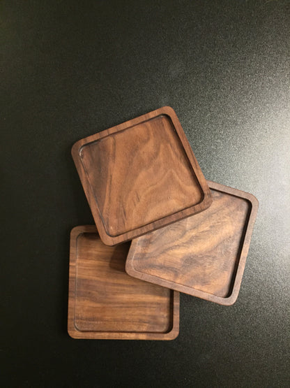 Laser Engraved Wood Coasters - Rectangular